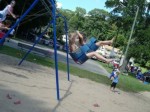 Girl on a swing